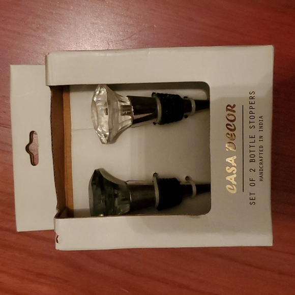 Dining Casa Decor Set Of Two Bottle Stoppers New In Box Poshmark